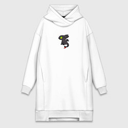 Женская толстовка-платье Ночная фурия пара для дневной