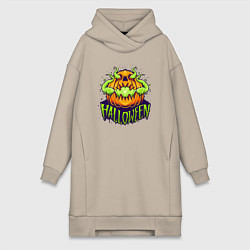 Женская толстовка-платье Halloween pumpkin