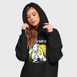 Женское худи-платье Buffy we can slay it, цвет: черный — фото 2