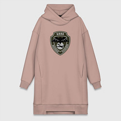 Женское худи-платье БПЛА Войска, цвет: пыльно-розовый