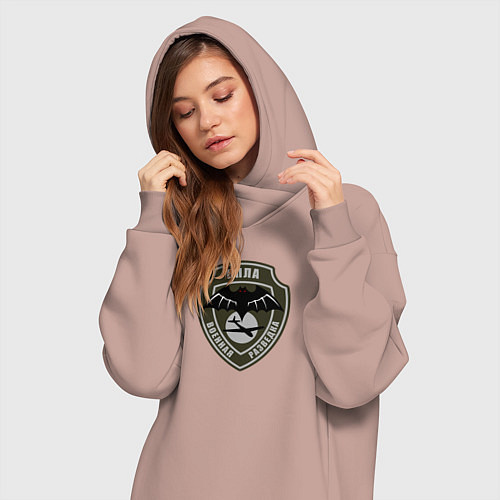 Женская толстовка-платье БПЛА Войска / Пыльно-розовый – фото 3