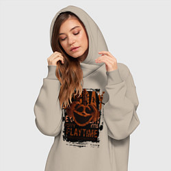 Женское худи-платье Пеклопёс DogDay из Poppy Playtime, цвет: миндальный — фото 2