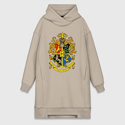 Женская толстовка-платье Хогвартс - герб