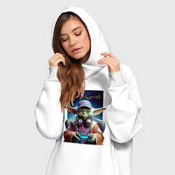 Женское худи-платье Star eSports - Yoda, цвет: белый — фото 2