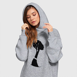 Женское худи-платье Woman Africa, цвет: меланж — фото 2