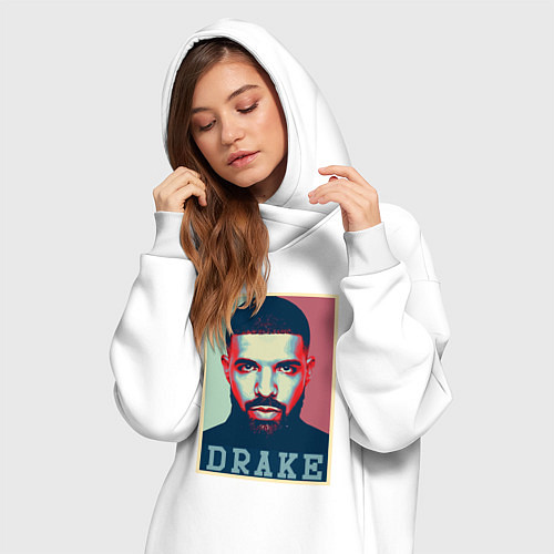 Женская толстовка-платье Drake / Белый – фото 3