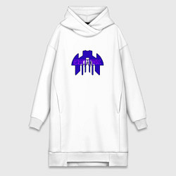 Женское худи-платье Cortex фиолетовый aneurism iv, цвет: белый