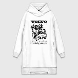 Женское худи-платье Volvo viking, цвет: белый