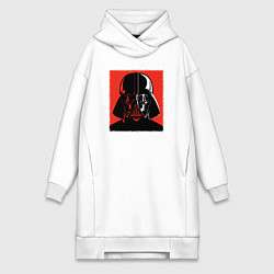 Женское худи-платье Дарт вейдер два цвета, цвет: белый