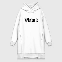 Женское худи-платье Vladivostok - meme, цвет: белый