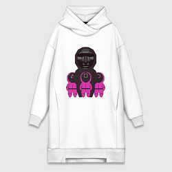 Женская толстовка-платье Персонажи сериала игра в кальмара