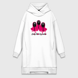 Женское худи-платье Стражи игры, цвет: белый