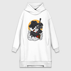 Женская толстовка-платье Панда гангстер