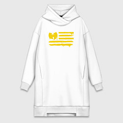 Женское худи-платье Wu-tang clan USA, цвет: белый