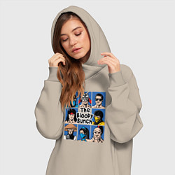 Женское худи-платье Кровавая связка, цвет: миндальный — фото 2