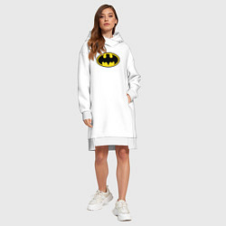 Женское худи-платье Heisenberg Batman, цвет: белый — фото 2
