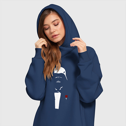 Женская толстовка-платье Dart Vader / Тёмно-синий – фото 3