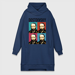 Женское худи-платье Dostoevsky, цвет: тёмно-синий
