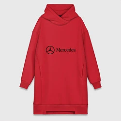 Женская толстовка-платье Mercedes Logo