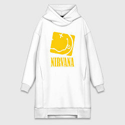 Женское худи-платье Nirvana Cube, цвет: белый
