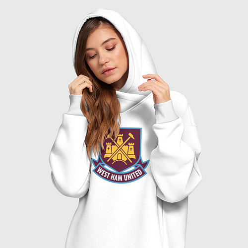 Женская толстовка-платье West Ham United FC / Белый – фото 3