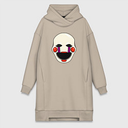 Женское худи-платье Puppet FNAF Марионетка, цвет: миндальный