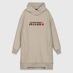 Женское худи-платье Nismo, цвет: миндальный