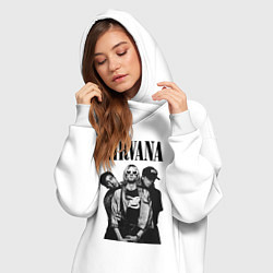 Женское худи-платье Nirvana Group, цвет: белый — фото 2