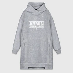 Женское худи-платье Armin van Buuren, цвет: меланж