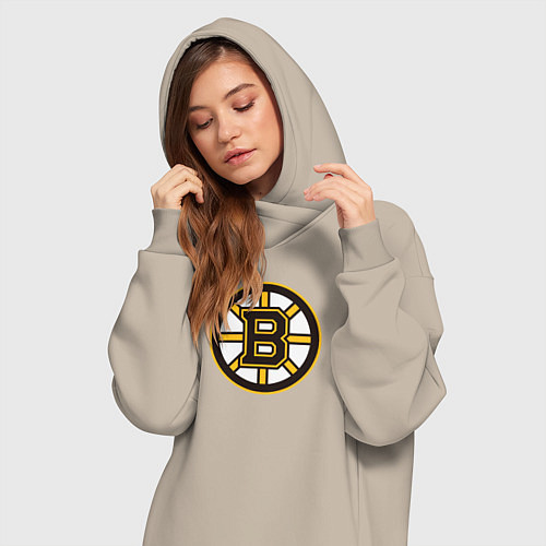 Женская толстовка-платье Boston Bruins / Миндальный – фото 3