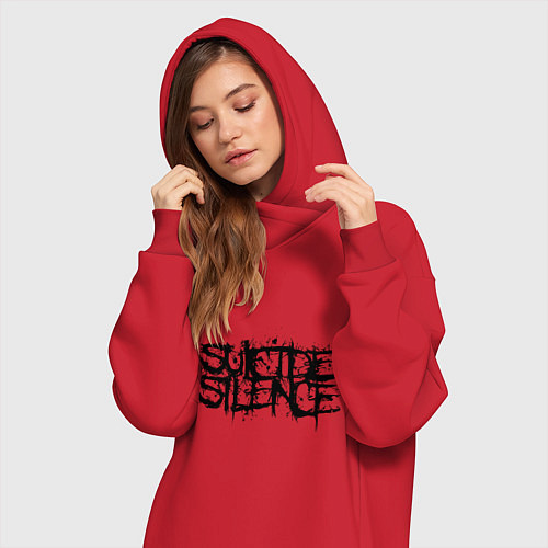 Женская толстовка-платье Suicide Silence: Venom / Красный – фото 3