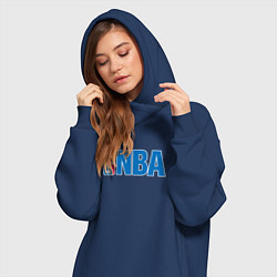 Женское худи-платье NBA, цвет: тёмно-синий — фото 2
