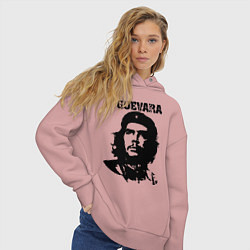 Толстовка оверсайз женская Che Guevara, цвет: пыльно-розовый — фото 2