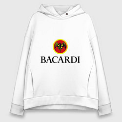 Толстовка оверсайз женская Bacardi, цвет: белый