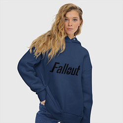 Толстовка оверсайз женская Fallout, цвет: тёмно-синий — фото 2