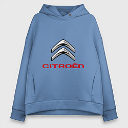 Толстовка оверсайз женская Citroen, цвет: мягкое небо