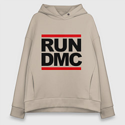 Толстовка оверсайз женская Run DMC, цвет: миндальный