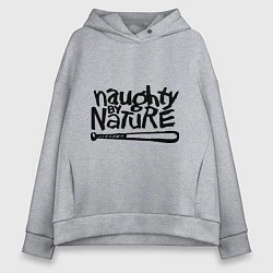 Толстовка оверсайз женская Naughty by nature, цвет: меланж