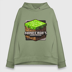 Толстовка оверсайз женская Minecraft: Pocket Edition, цвет: авокадо