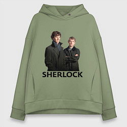 Толстовка оверсайз женская Sherlock, цвет: авокадо