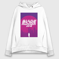 Толстовка оверсайз женская Blade Runner 2049: Purple, цвет: белый