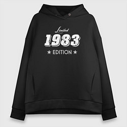 Толстовка оверсайз женская Limited Edition 1983, цвет: черный