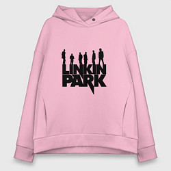 Толстовка оверсайз женская Linkin Park, цвет: светло-розовый