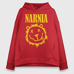 Толстовка оверсайз женская Narnia, цвет: красный