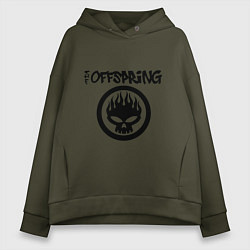 Толстовка оверсайз женская The Offspring, цвет: хаки