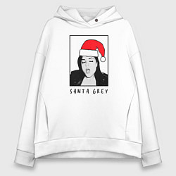 Толстовка оверсайз женская Sasha Grey Santa, цвет: белый