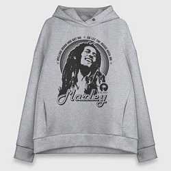 Толстовка оверсайз женская Bob Marley: Island, цвет: меланж