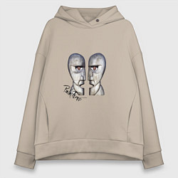 Толстовка оверсайз женская Pink Floyd, цвет: миндальный