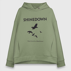 Толстовка оверсайз женская Shinedown: Sound of Madness, цвет: авокадо