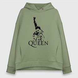 Толстовка оверсайз женская Queen: Rock You, цвет: авокадо
